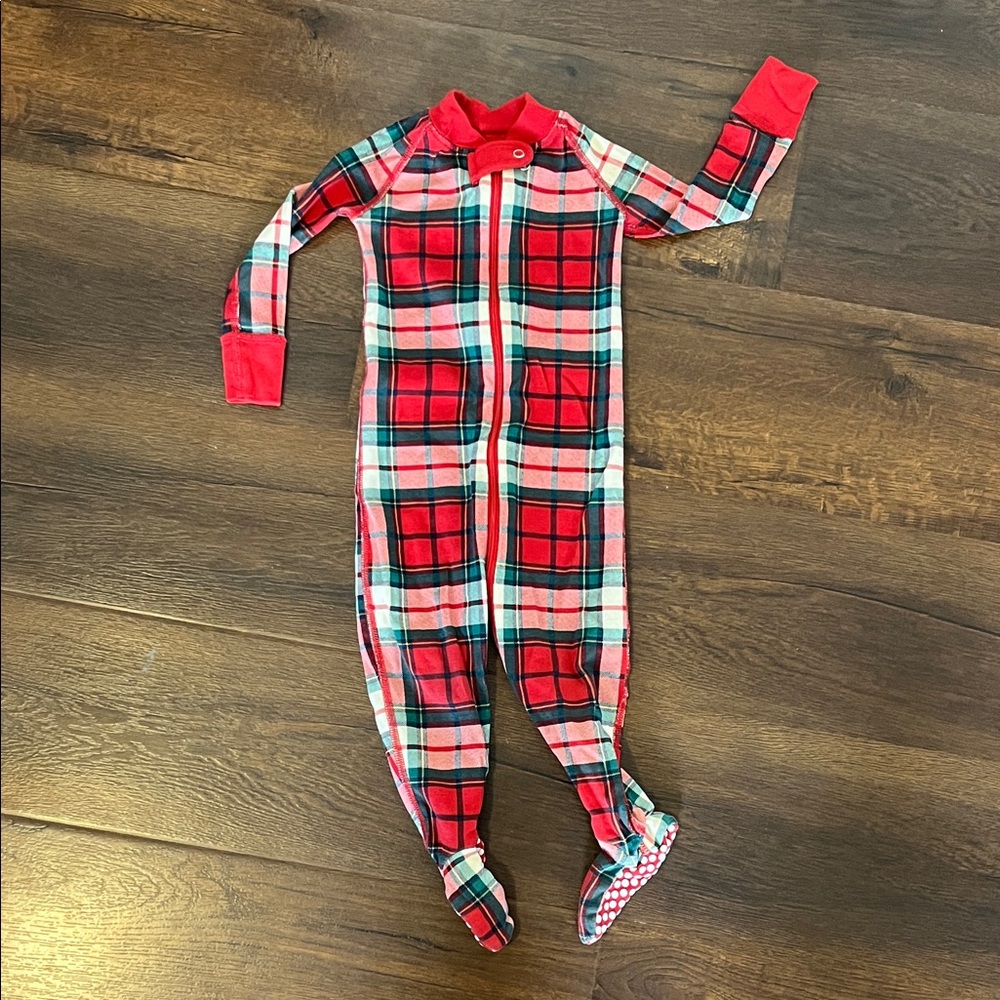 ☘️ 3 for 33 ☘️ Plaid Baby/ Toddler Footie Pajamas